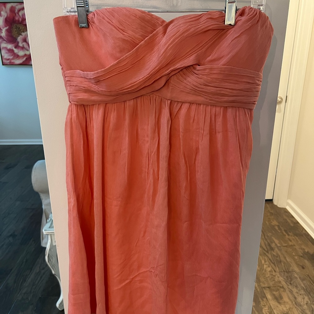 Strapless silk dress from J. Crew